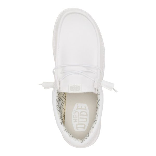Wally Stretch Canvas - White/White