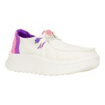 Wendy Peak Chambray Woven - White/Pink