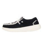 Wendy Comf Suede Crochet - Black/Multi