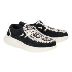 Wendy Comf Suede Crochet - Black/Multi