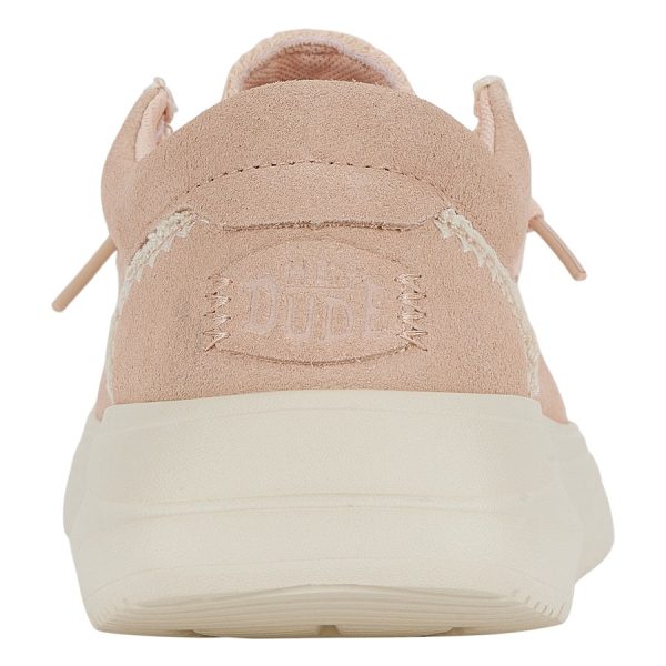 Wendy Comf Suede Crochet - Pale Pink/Multi