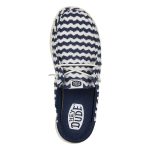 Wendy Slip Terry Stripe - Navy Blazer/Egret