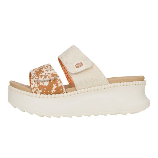 Delray Slide Animal Shimmer - Tan/Multi