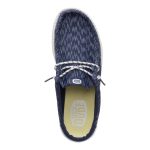 Wally Slip Jersey Jacquard - Navy Blazer/White