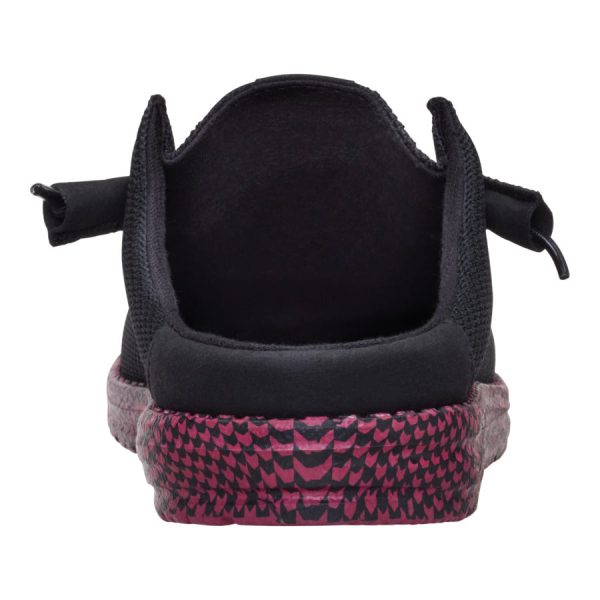 Wally Slip Warped Geo - Black/Fig Purple