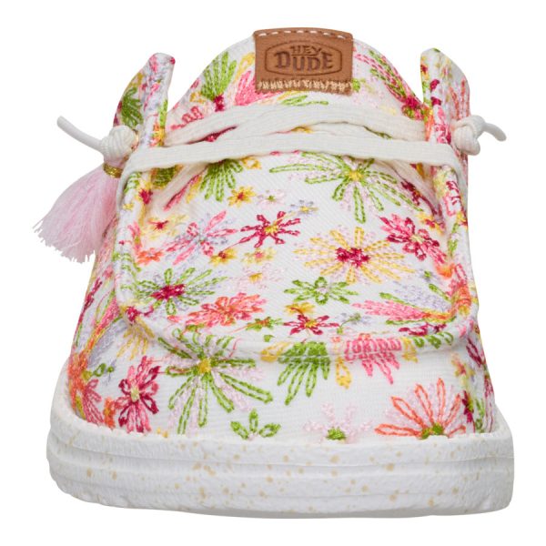 Wendy Slip Embroidered Floral - White/Multi