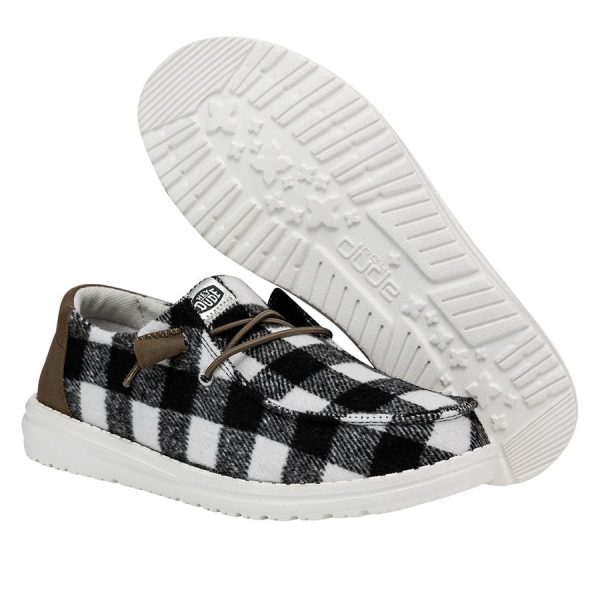 Wendy Buffalo Plaid - White and Black Plaid