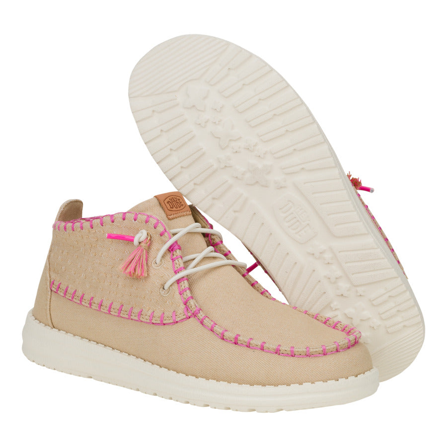 Wendy Mid Perf Canvas - Irish Cream - Image 3