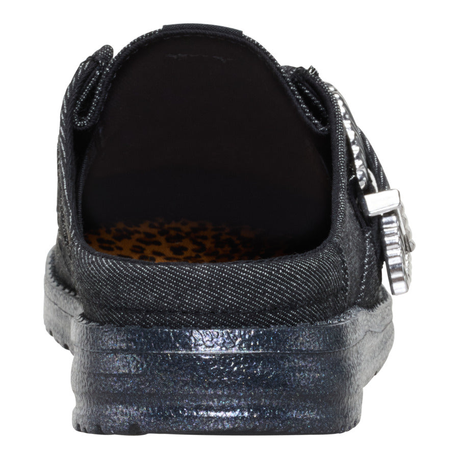 Wendy Slip Buckle Denim - Black/Black - Image 5