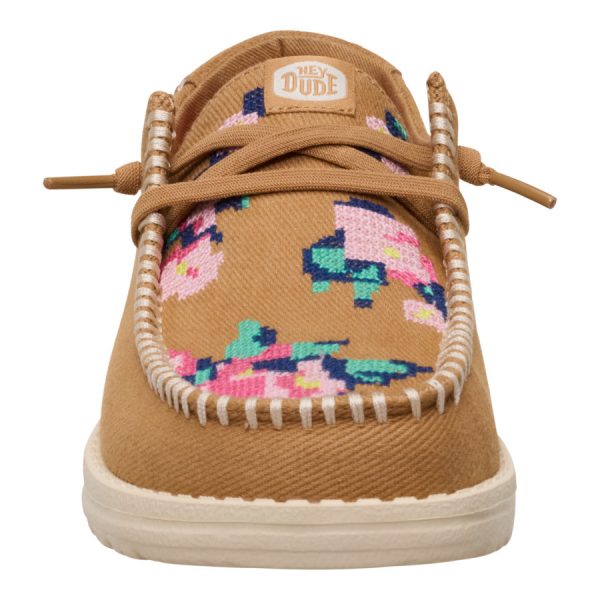 Wendy Cross Stitch - Tan/Multi