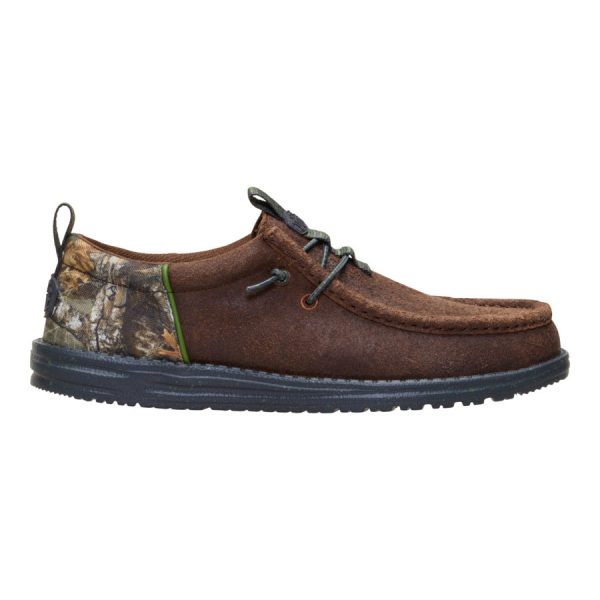 Wally Funk Realtree Edge Suede - Mole Brown/Camo