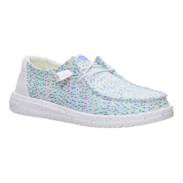 Wendy Stretch Speckle - White/Multi