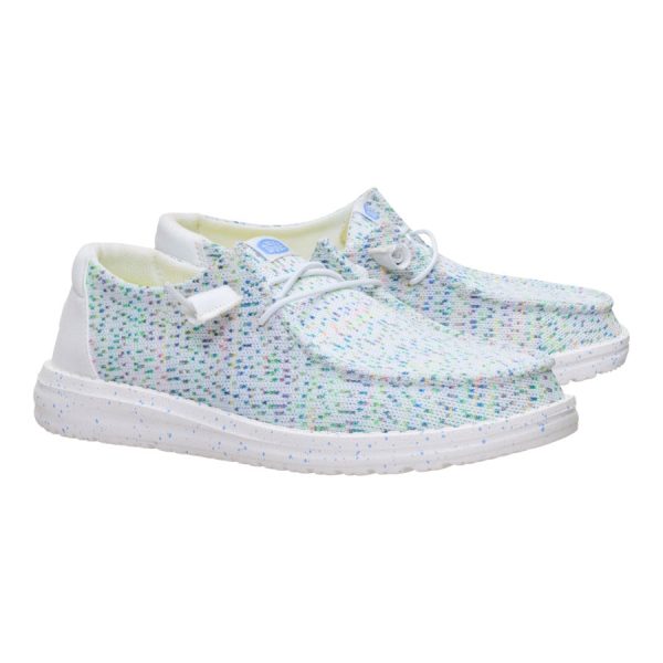Wendy Stretch Speckle - White/Multi