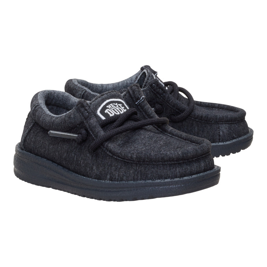 Wally Toddler Stretch Jersey - Black - Image 2